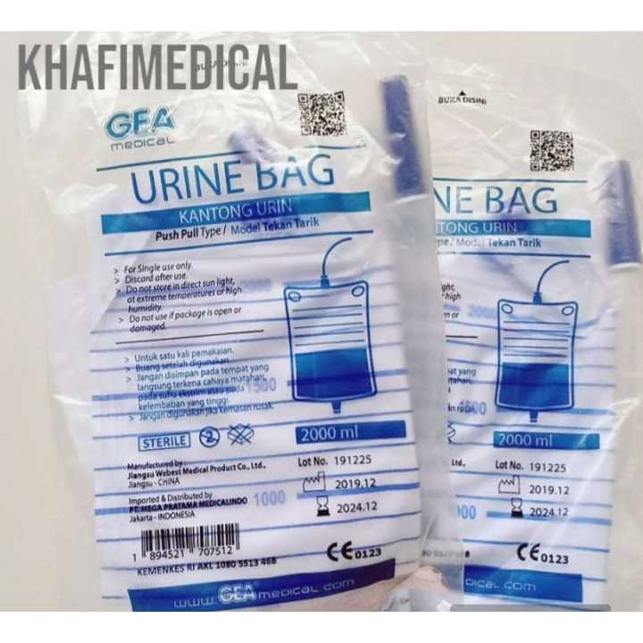 urine bag / urin bag gea / kantong urin GEA / drainage bag 2000 ml