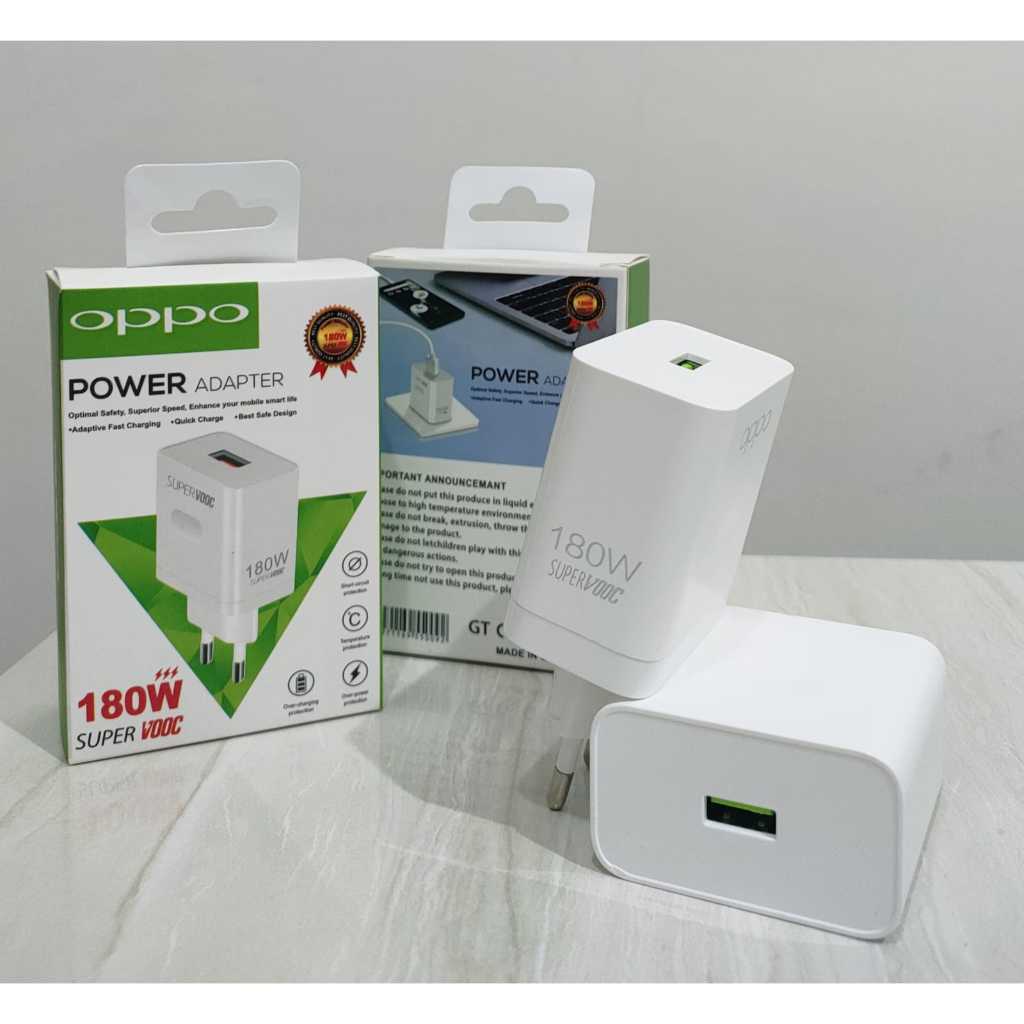 Ay00! Travel Adaptor Batok Charger OPPO VOOC 180w Super Vooc