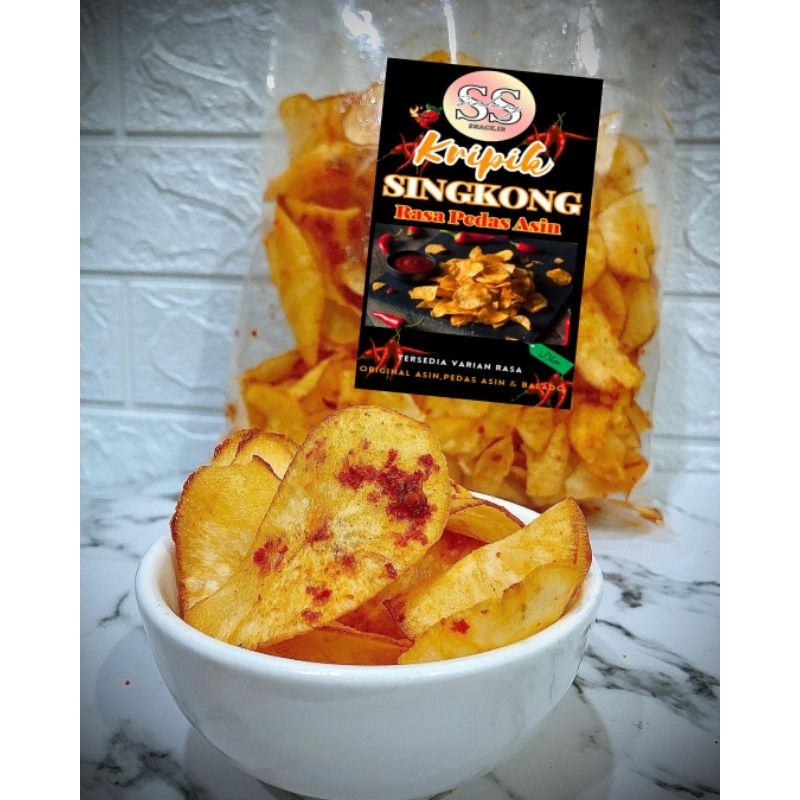 

Kripik Singkong Rasa Pedas Asin (1kg)