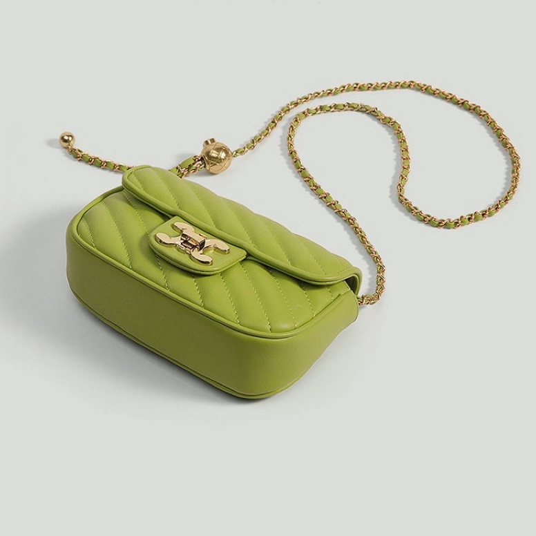 Harga Spesial Tas Selempang Kulit Wanita Dompet Hp Cewek Rantai Luxury Mini Bag JS 8156