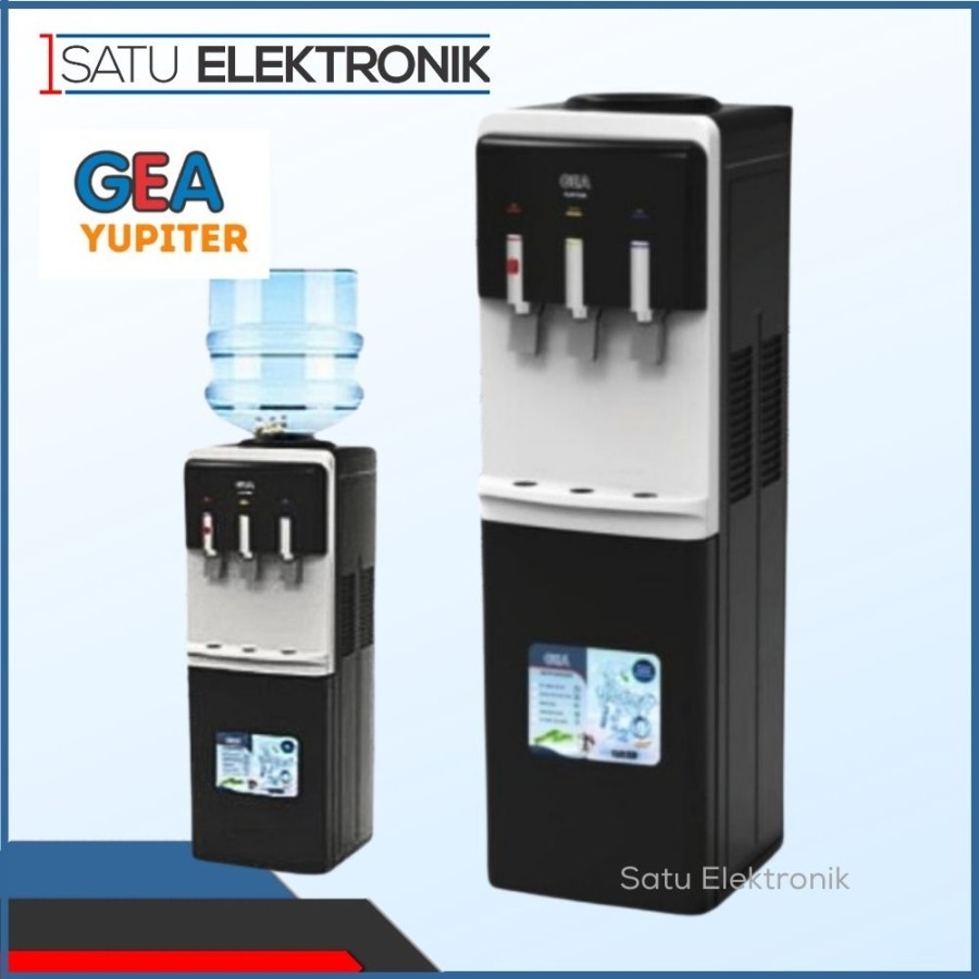 Gea Dispenser Air Galon Atas Yupiter 3 kran Panas, Dingin , Normal