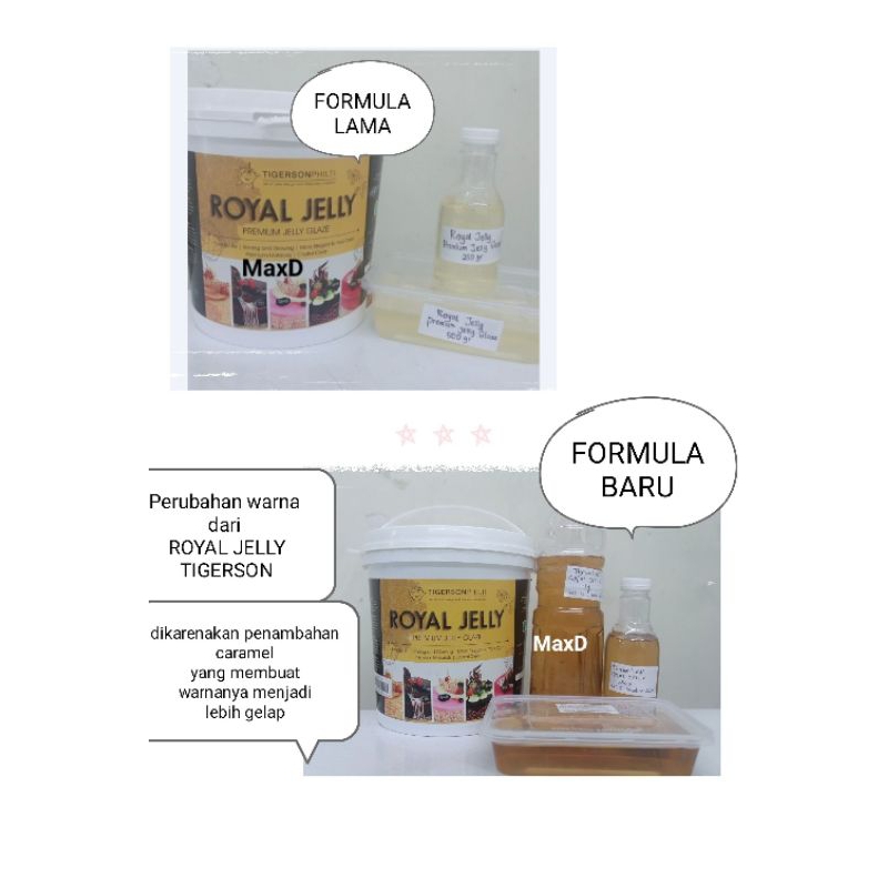 

Royal Jelly Premium Jelly Glaze Repack 500 gr