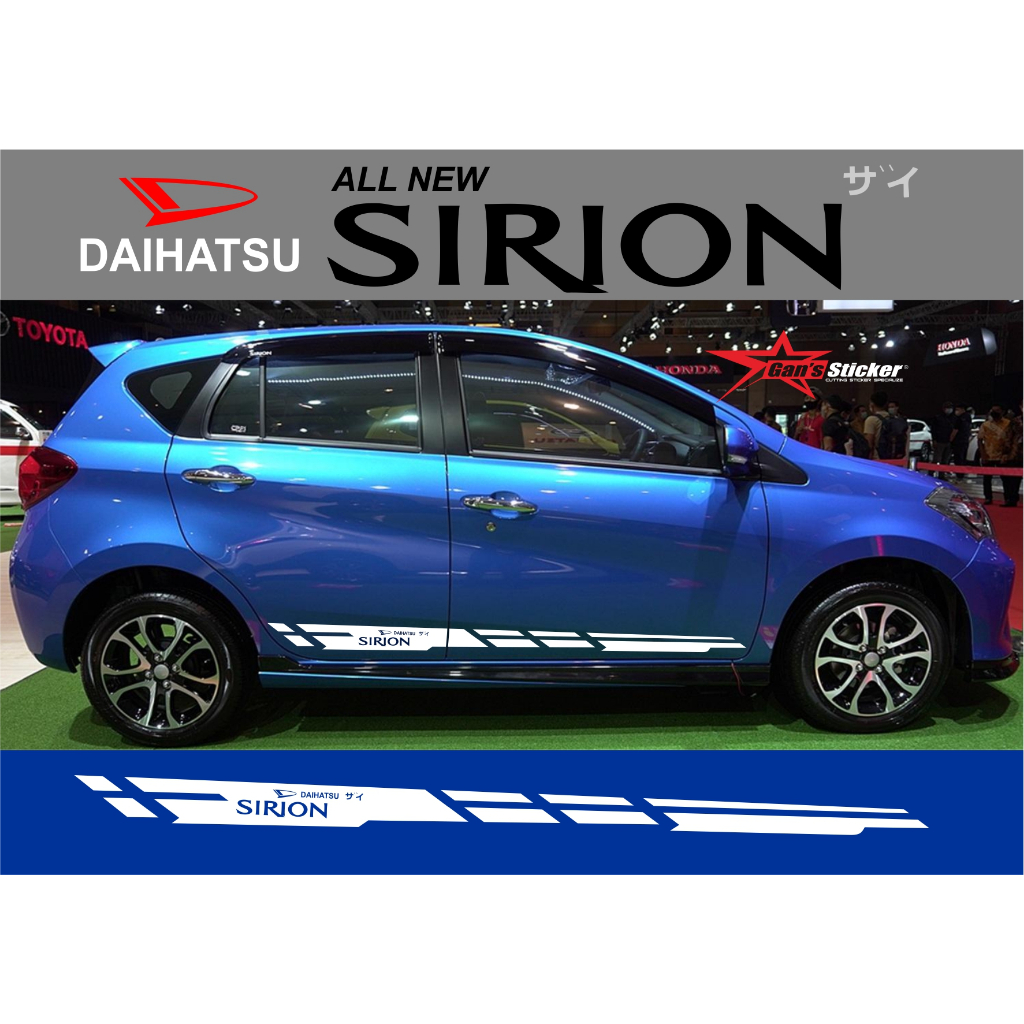 sticker daihatsu all new sirion aksesoris daihatsu sirion