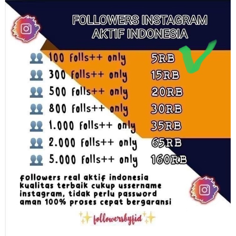 FOllowers INSTAGRAM murah