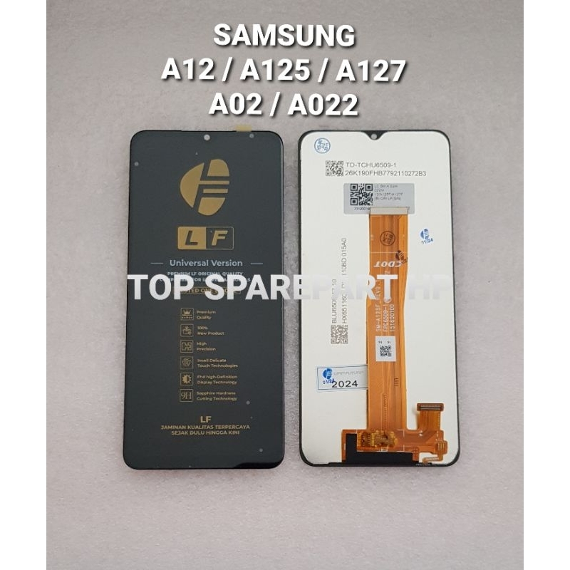 LCD SAMSUNG A12 A125 / A127 / A02 A022 FULLSET TOUCHSCREEN ORIGINAL
