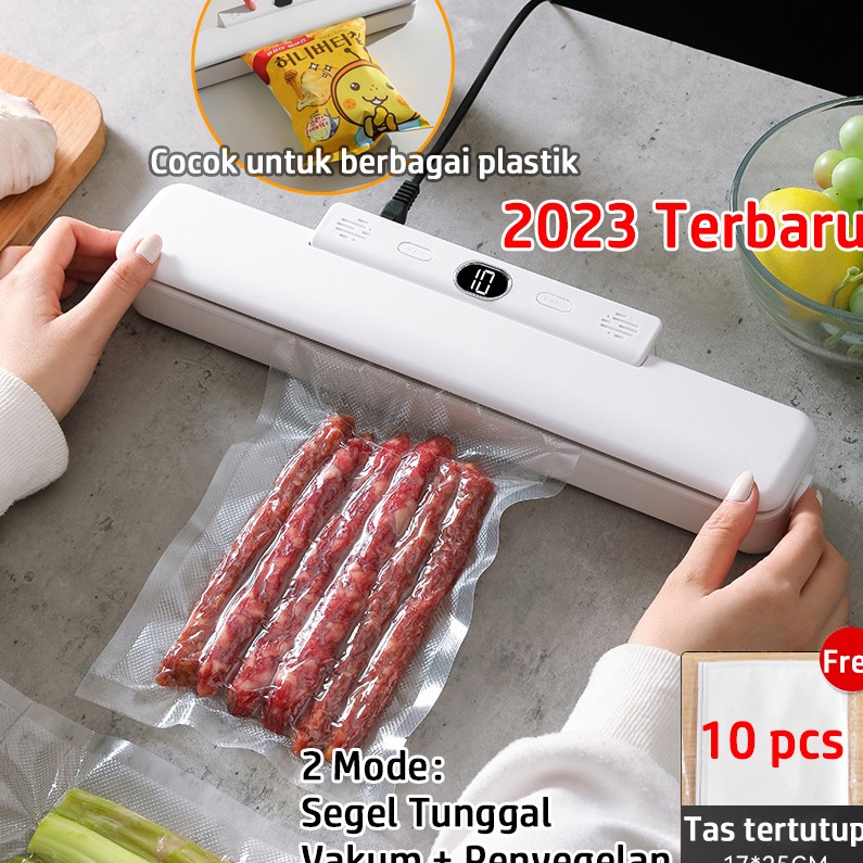 Bagus Banget Vacum Sealer Alat Vakum  Alat Vacum Frozen  Mesin Vacum Free 1pcs plastik vacum