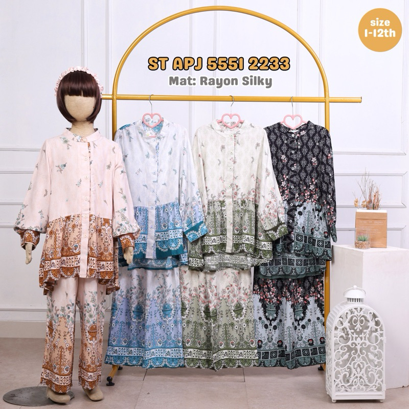 stelan rayon silky anak