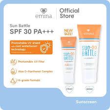 EMINA Sun Protection SPF 30 PA++ 60ml | Sun Battle SPF 45 | 30 PA++ 23ml | Sunscreen Skin Buddy