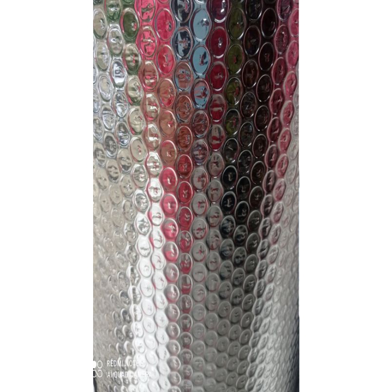 ( PER 25 cm) Aluminium Foil Bubble wrap Peredam Panas Atap Rumah tebal +- 4 mm panjang 25 cm Lebar 120 cm