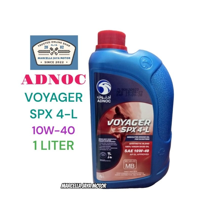 OLI ADNOC VOYAGER SPX 4L 10W 40 1 LITER OLI MOTOR MATIC MURAH 1LITER