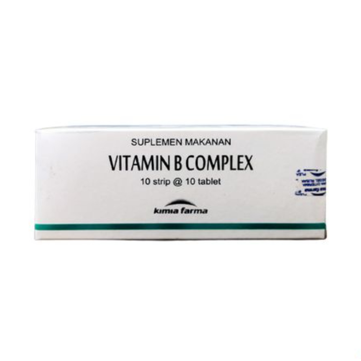 Vitamin B Complex [per strip 10 Tab] Kimia Farma - Suplemen Makanan Vit B Kompleks KF