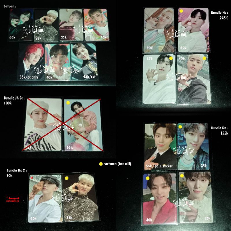 Hoshi paddle pop, Croissant, Cemong, Caratland, Always Yours, FML, FTS, Gomagz, WV, Aladdin, Dino pi