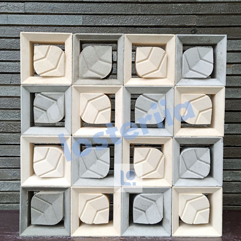 Loster Minimalis/roster 3D/loster motif daun