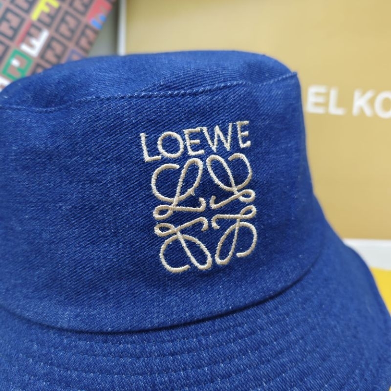 Bucket hat Loewe Bahan Jeans Premium