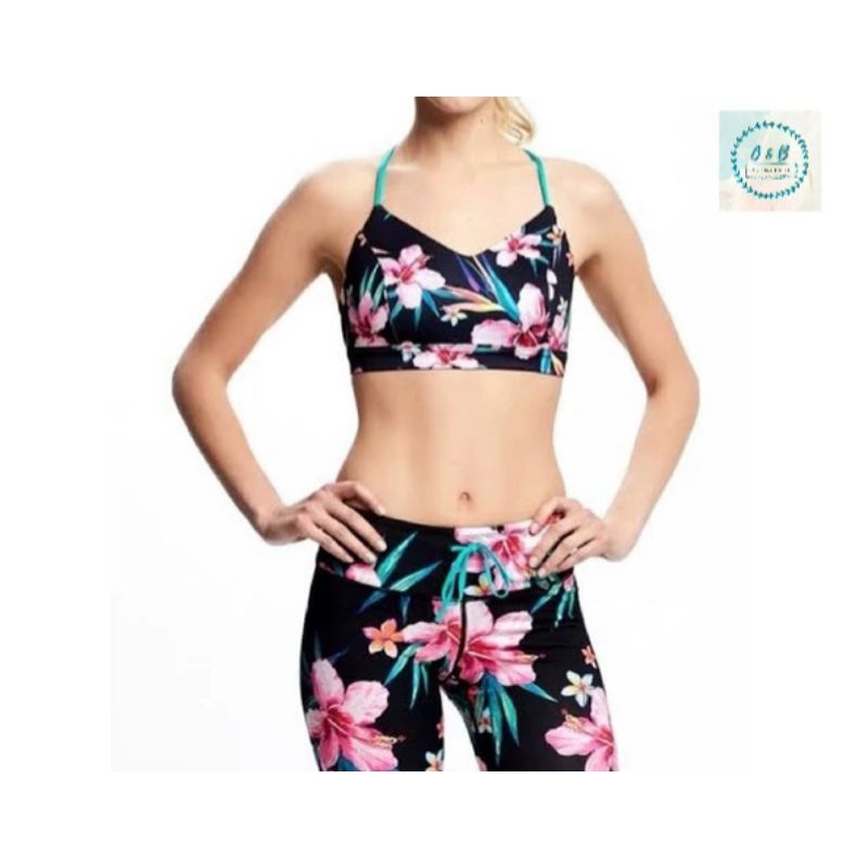 BRA SPORT BUNGA/BRA OLAHRAGA WANITA MOTIF BUNGA