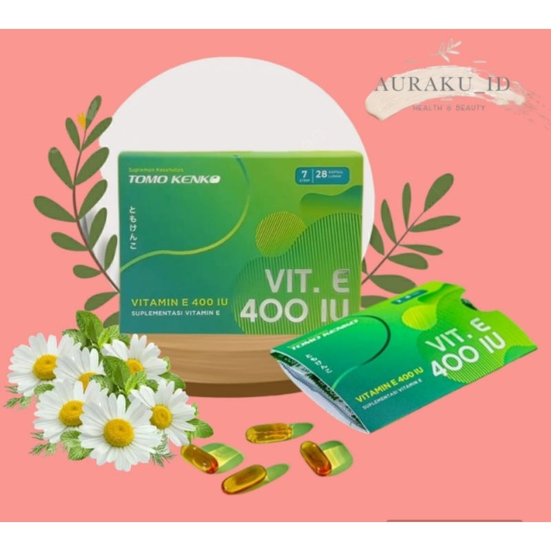 TOMOKENKO VITAMIN E 400IU Vitamin Kulit Kecantikan Vit.E Tomo Kenko Original