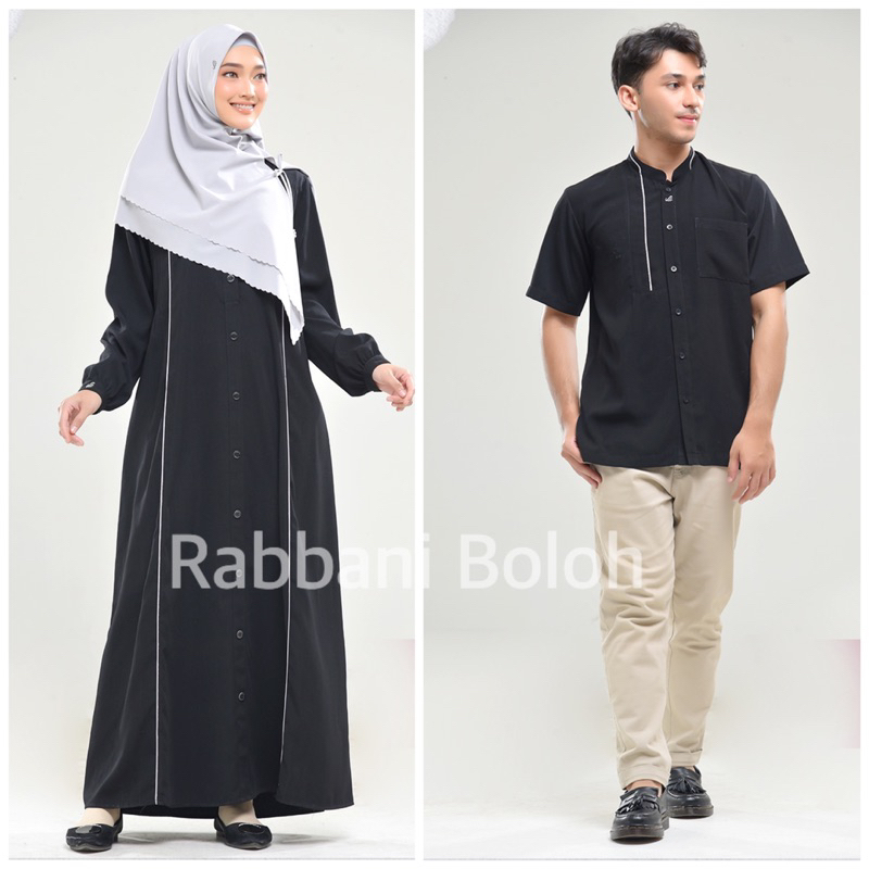 couple viara - couple muslim sarimbit gamis dan koko model ascela rabbani - gamis sarimbit koko - ke