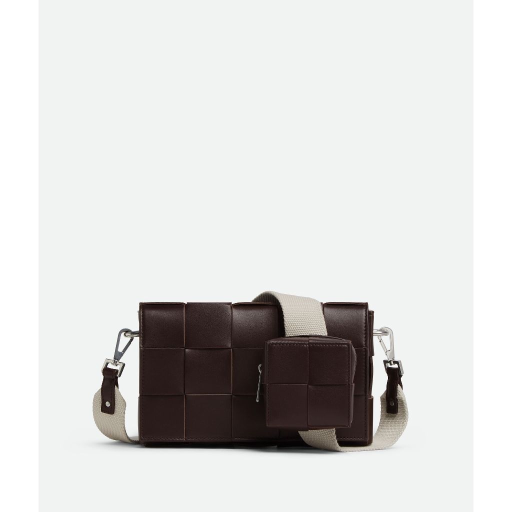 Cassette multifunctional shoulder bag with crossbody strap