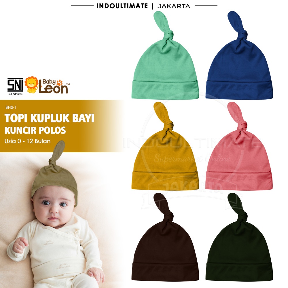 Topi Bayi Newborn Topi Bayi Laki Laki Perempuan BABY STAR Topi Bayi Kuncir Kupluk Bayi Baru Lahir BY