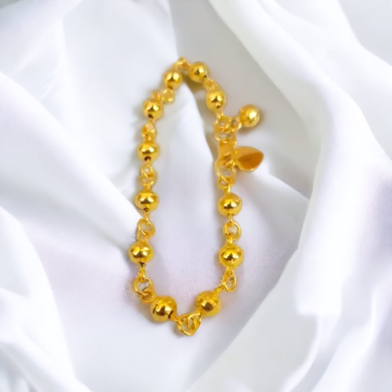 Gelang tangan Lada polos Gold replika emas Perhiasan Wanita