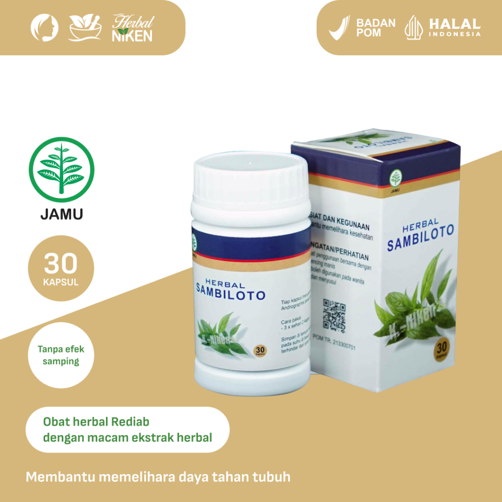 

1 Kotak Kapsul Herbal Sambiloto