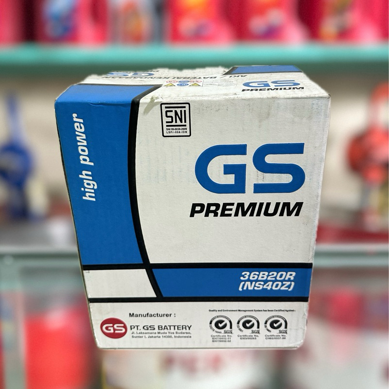 Aki / Accu GS PREMIUM NS40Z ASTRA OTOPARTS