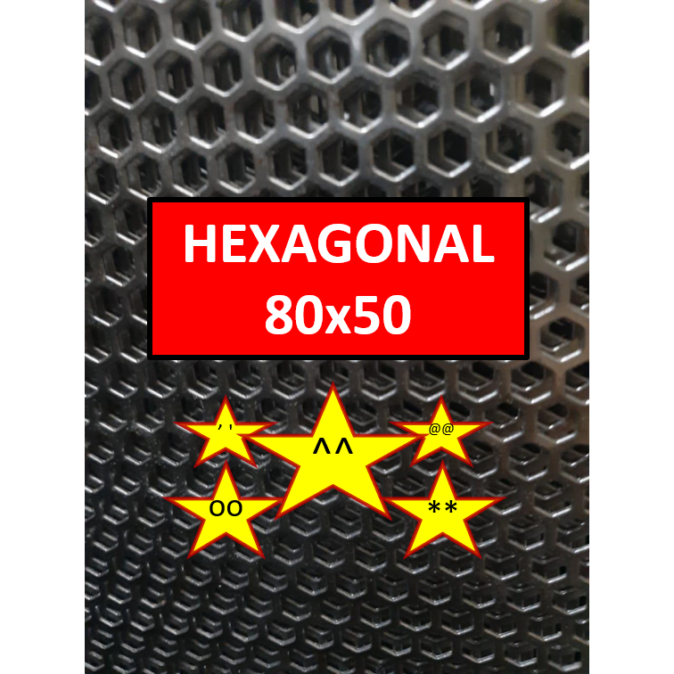 Plat Ram Speaker - 80x50 - Hexagonal - Ram Grill Box Sound - Grill Speaker