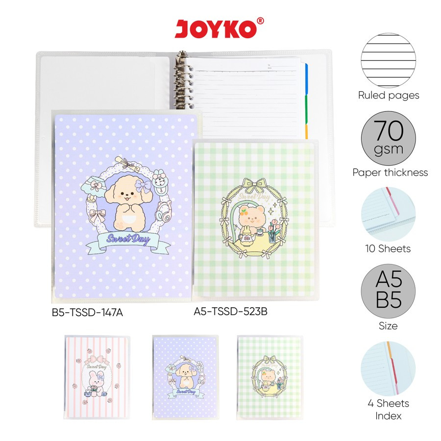 

Binder A5 Joyko Sweet Day A5-TSSD-523