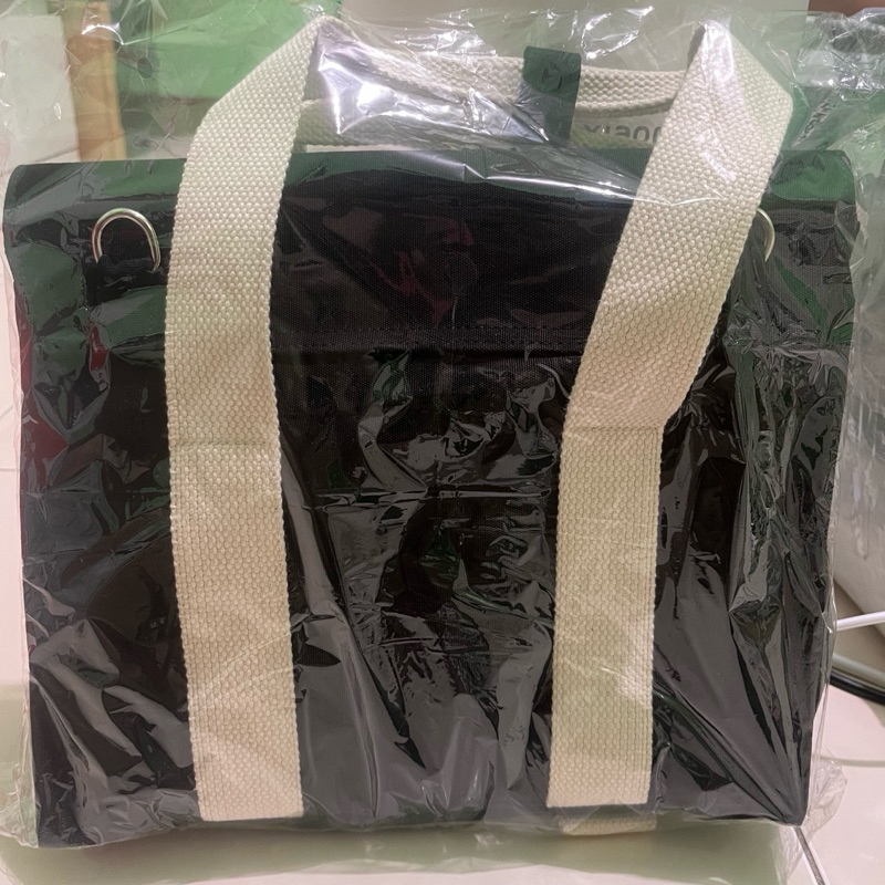 Hush Puppies Canvas Flap Bag Black