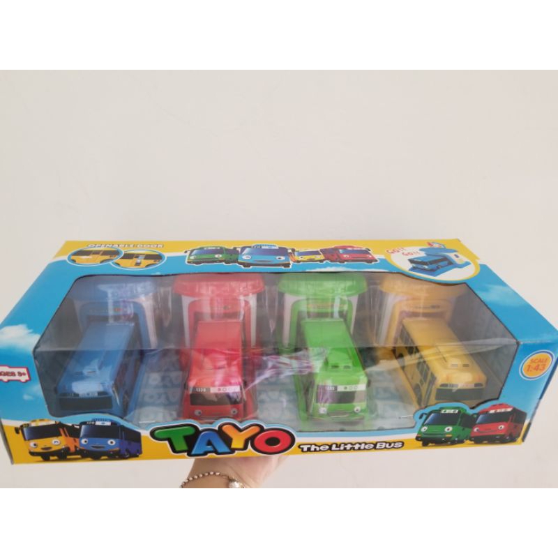 Mainan mobilan tayo garasi set