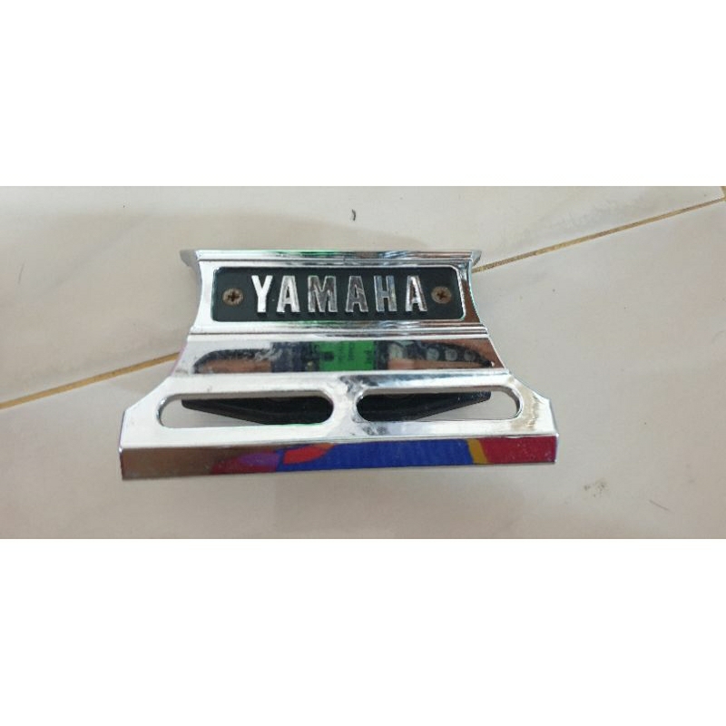 Emblem kumisan kumis klakson dan breket dudukan klakson Yamaha RX king Original copotan