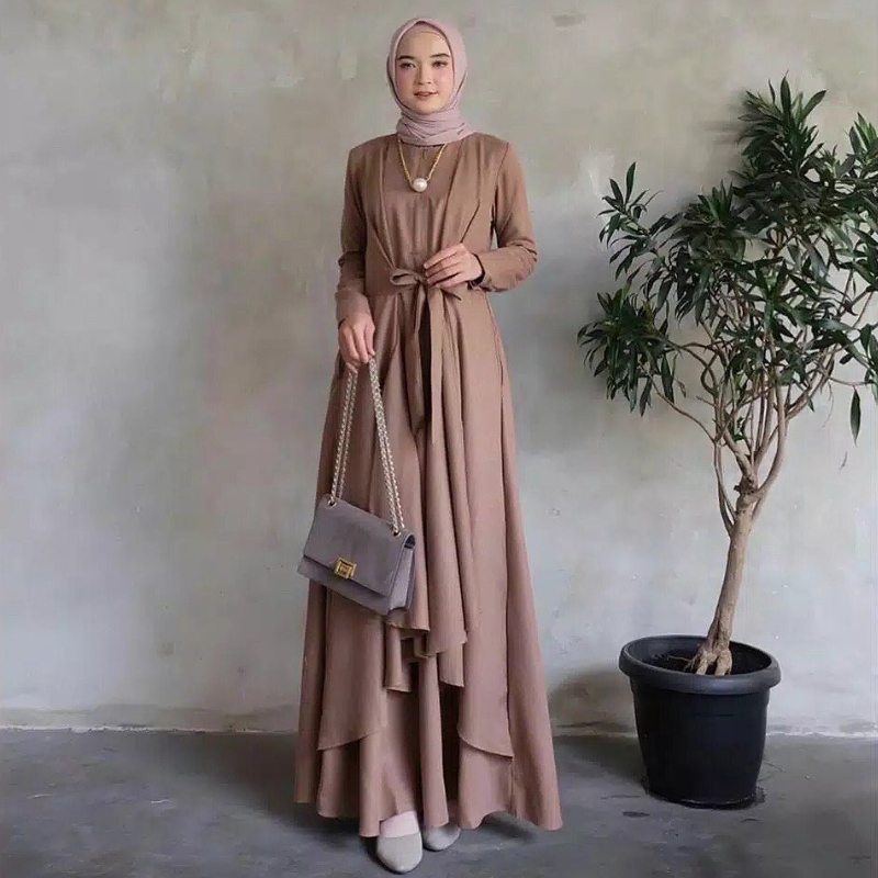 BAJU MAXI DRESS CANTIK ALUNA MAXI DRESS BAJU GAMIS WANITA JUMBO