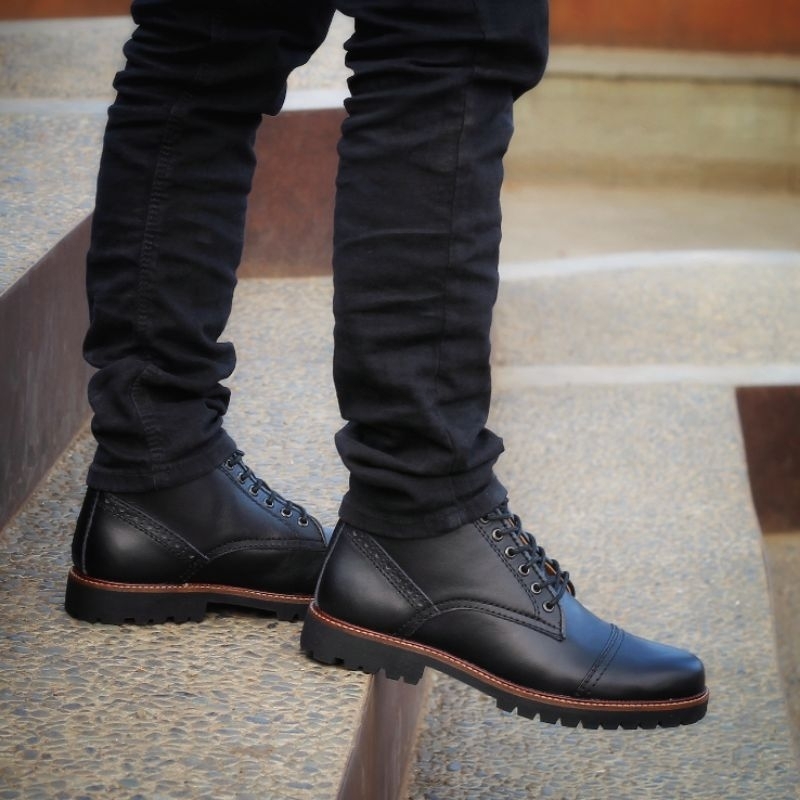 Sepatu ReylMan Acoustic Original Boots Pria Casual Formal Kerja Kantor Ori