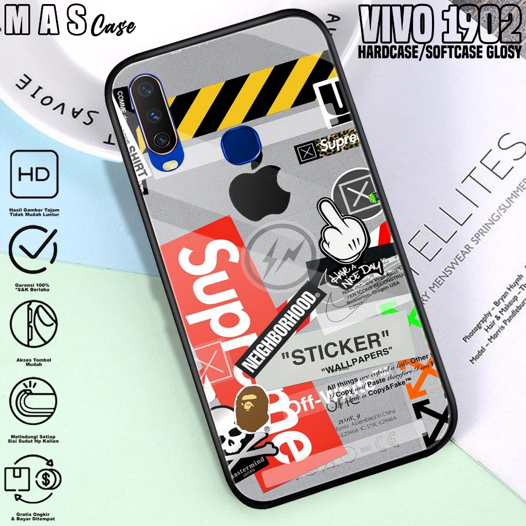 Case VIVO 1902 - Casing Hp VIVO 1902 ( BA ) Silikon Hp VIVO 1902 - Softcase Glass Kaca VIVO 1902 - K