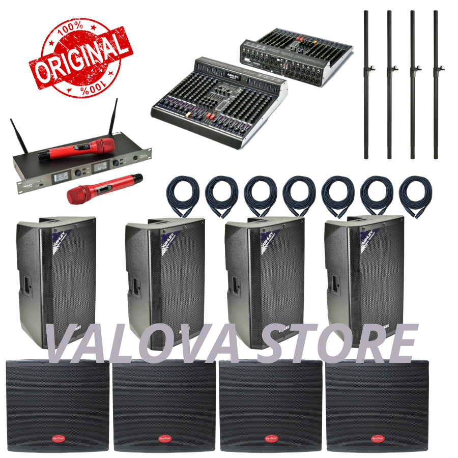Paket 15 akustik soundsystem cafe ashley + subwoofer baretone sw18