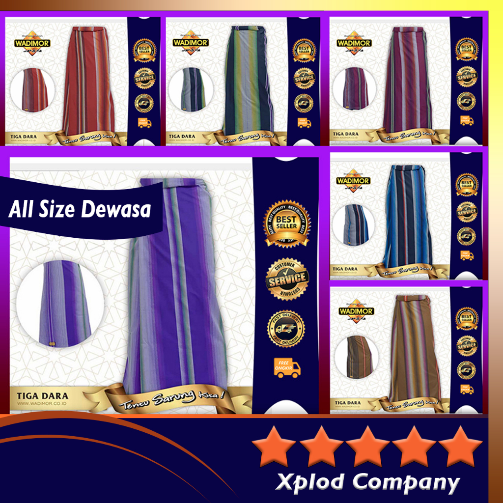 Sarung Wadimor Original Eceran Sarung Wadimor Tiga Dara Sarung Wadimor Terlaris Wadimor Ori
