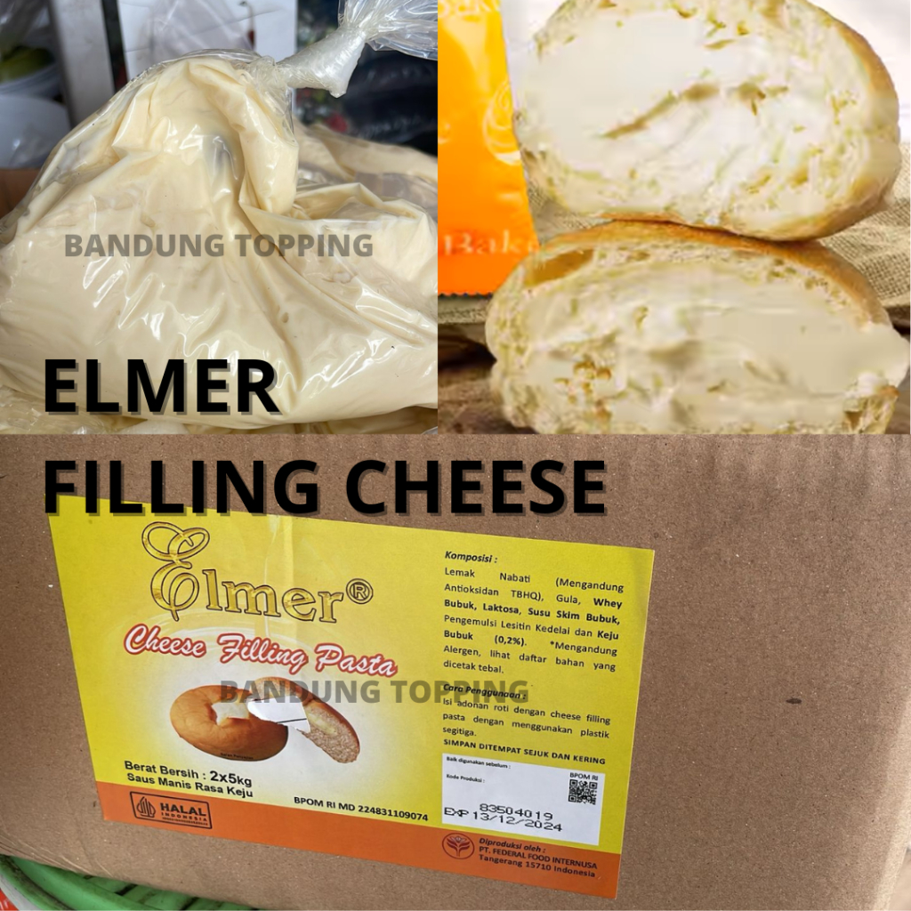 

Cheese Filling Pasta Elmer / isian roti 500gr