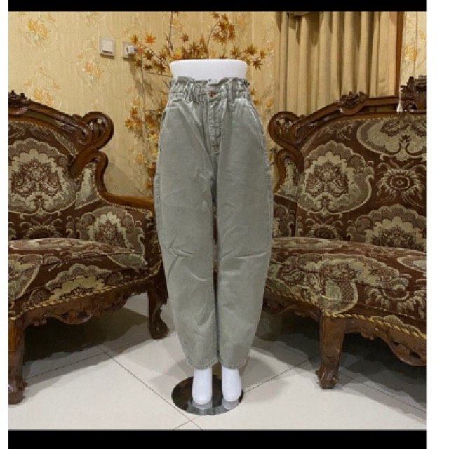 Zara Paperbag Baggy Jeans