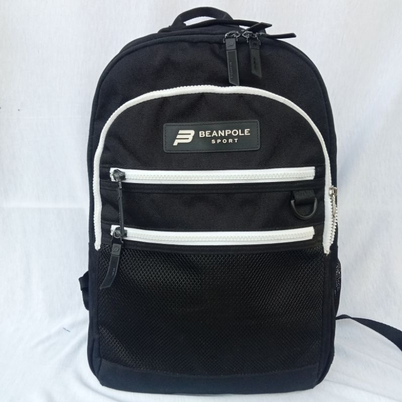 Tas Ransel Backpack Beanpole Sport Hitam Black Pria Wanita Unisex Preloved