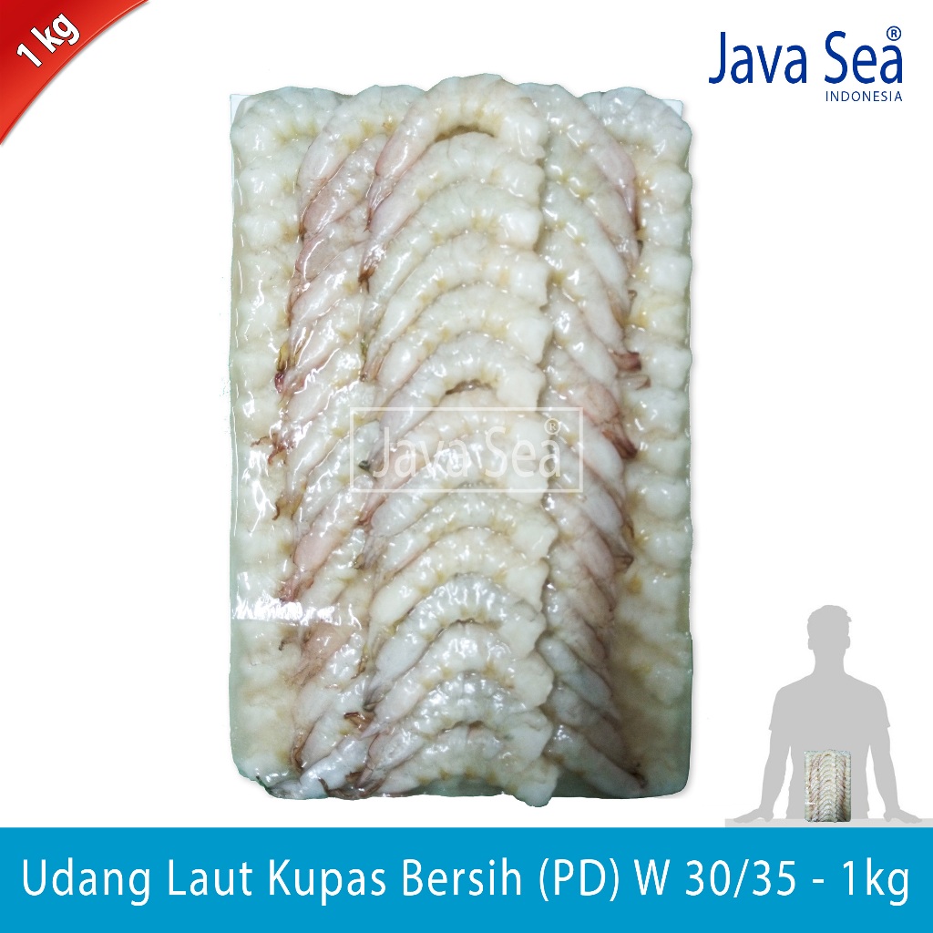 

Udang Laut Kupas Bersih PD W 30/35 pack 1kg Java Sea