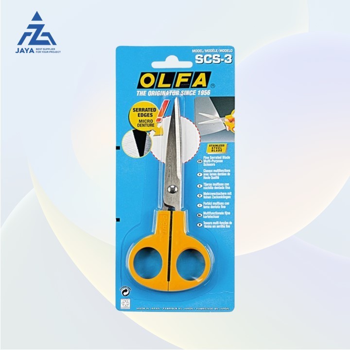 

Gunting SCS-3 (2.5 inch) OLFA Stainless Steel Blade JAPAN