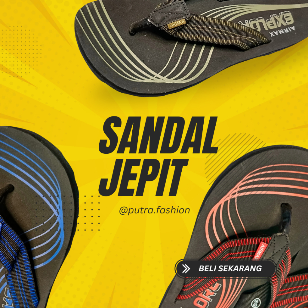 Sandal Pria Sandal Jepit sandal gunung Tebal murah berkualitas