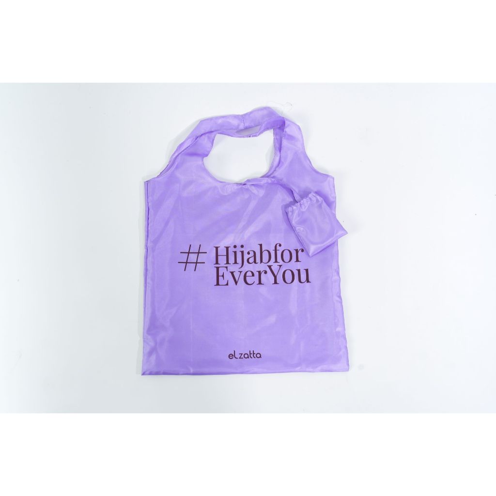 Elzatta Foldable bag tas belanja wanita polos Totebag polos Elzatta Foldable bag tas belanja premium