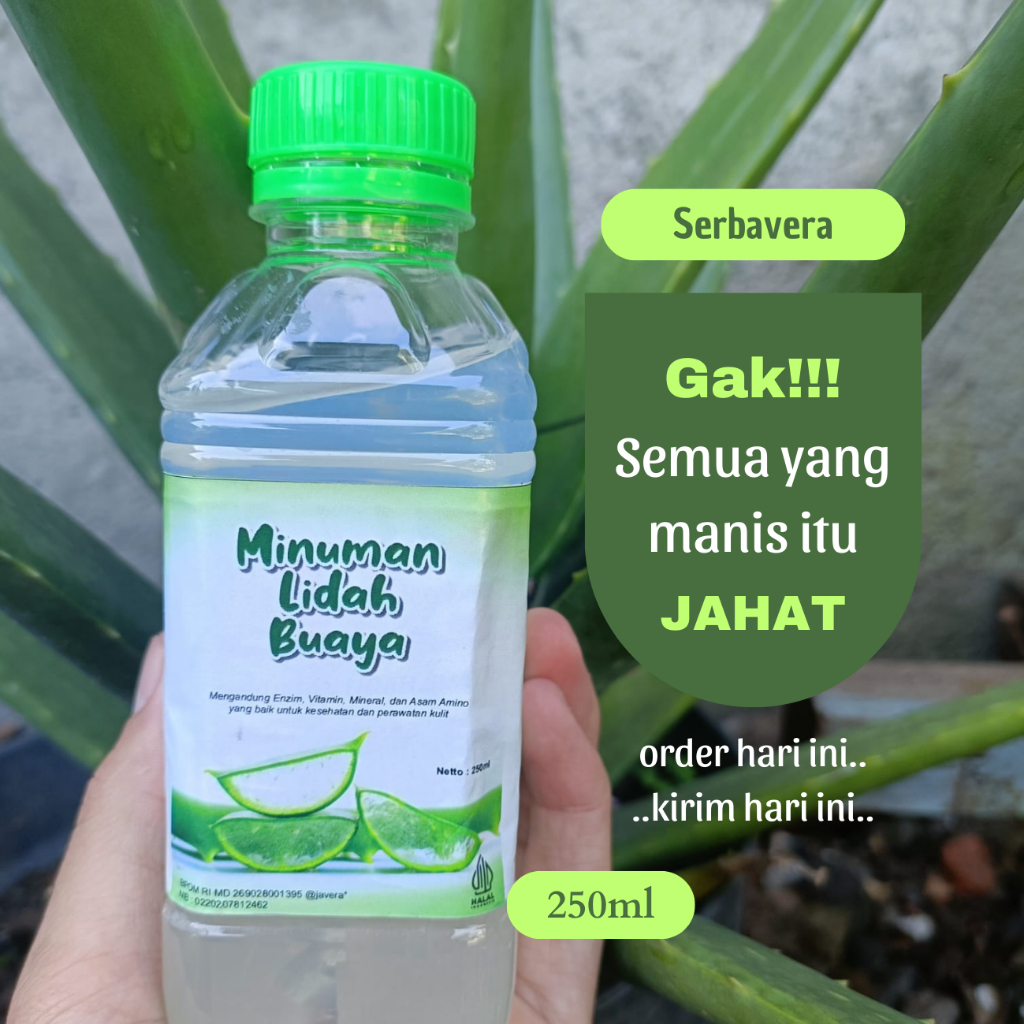 

MINUMAN LIDAH BUAYA 250ml Natade Aloevera @serbavera