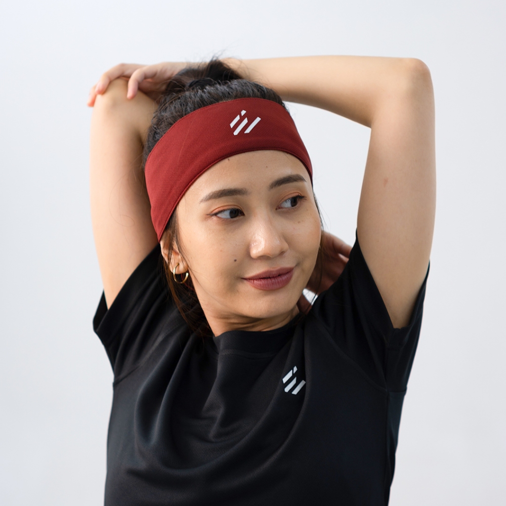 Eternity Sport Headband Bandana / Ikat Kepala Ikat Rambut Olaraga Pria Wanita Unisex - Merah