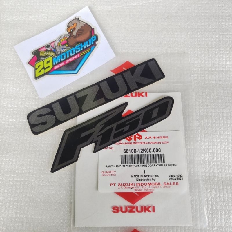 Stiker Logo Tulisan Suzuki F150 Satria Fu Fi Injeksi Original SGP