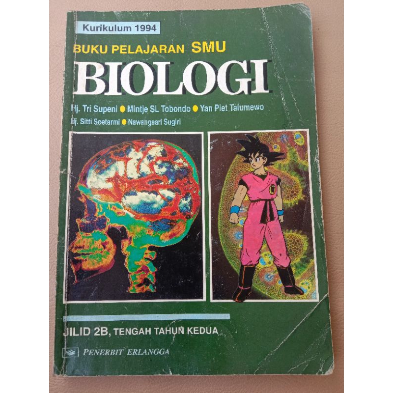 Buku Pelajaran SMU BIOLOGI Jilid 2B Tengah Tahun Kedua