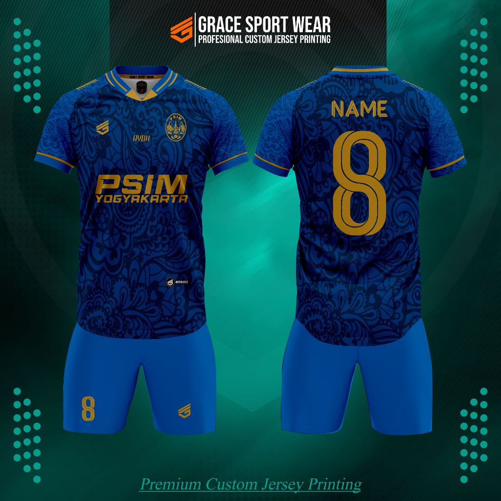 PSIM JOGJA JERSEY / JERSEY PSIM JOGJA SETELAN / PSIM JOGJA JERSEY SETELAN / JERSEY CUSTOM / JERSEY M