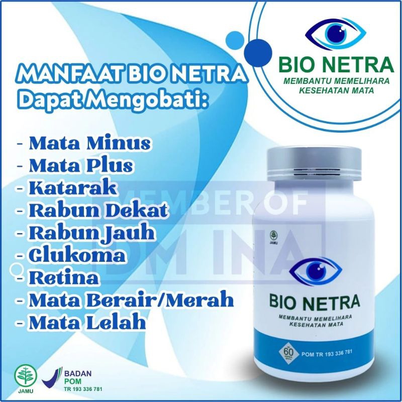 Bio netra / Bio netra 100% original / bi netra obat mata / obat mata / kapsul obat mata