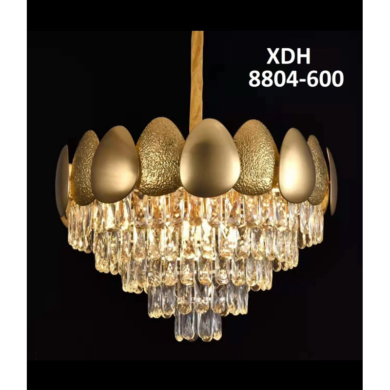 Lampu Gantung kristal Gold XDH 8804